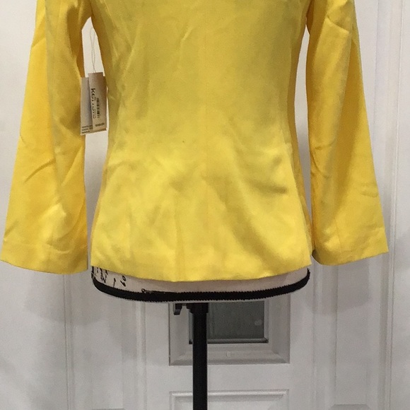 🆕 KENSIE SunRay Blazer Long Sleeves Yellow - Picture 10 of 11